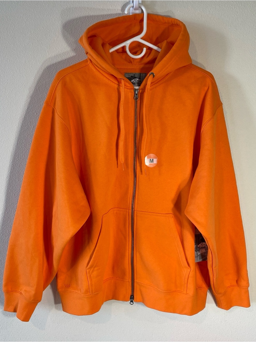 Vans Atiba Haze Logo Bright Orange Hoodie $90 - Medium